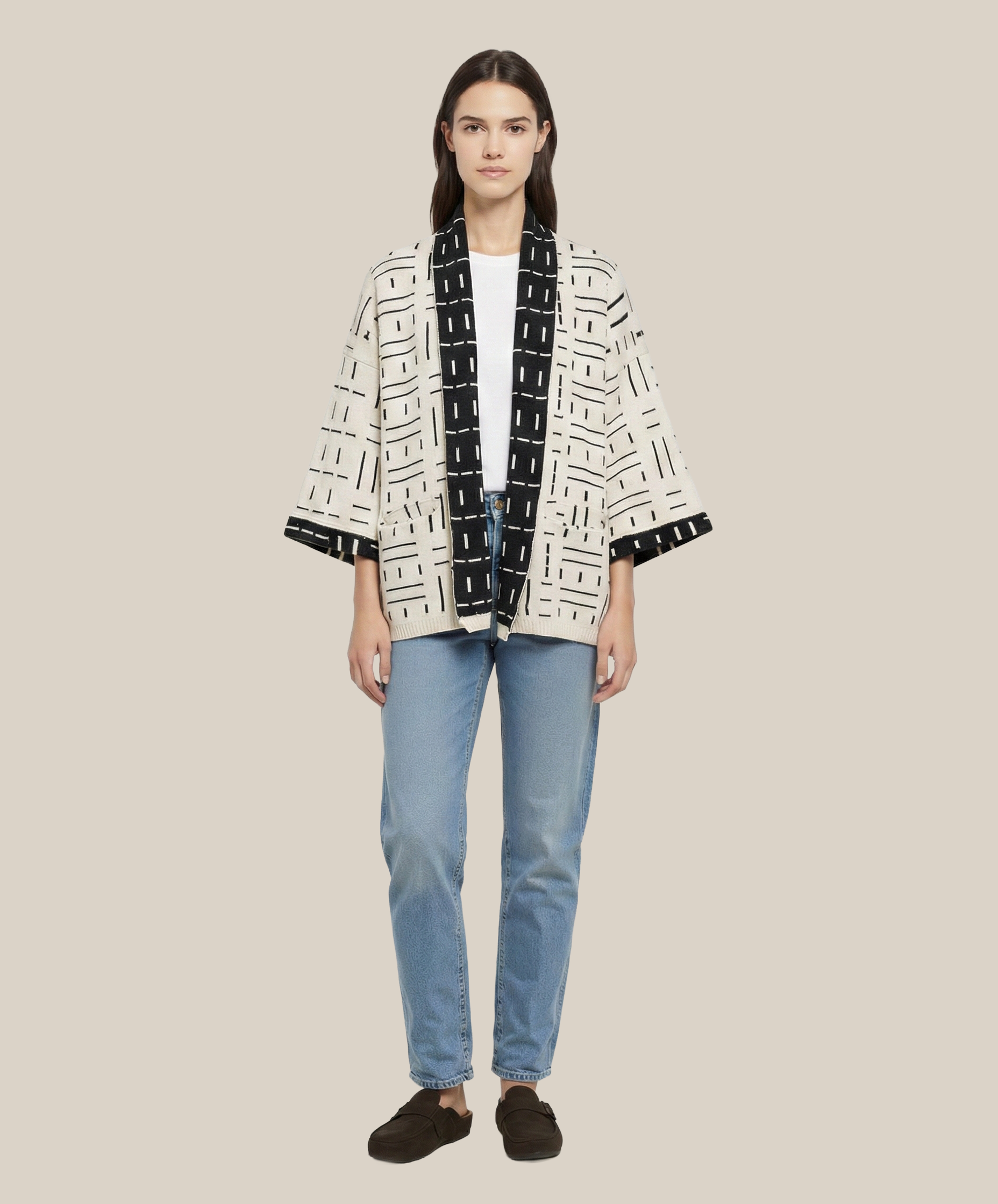 Tenoch Ash & Black Lounge Robe - Espiritu